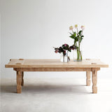 Weaving Coffee Table | Recycled - Whitewash (155cm)