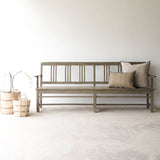 Vintage Teak Bench | Slate