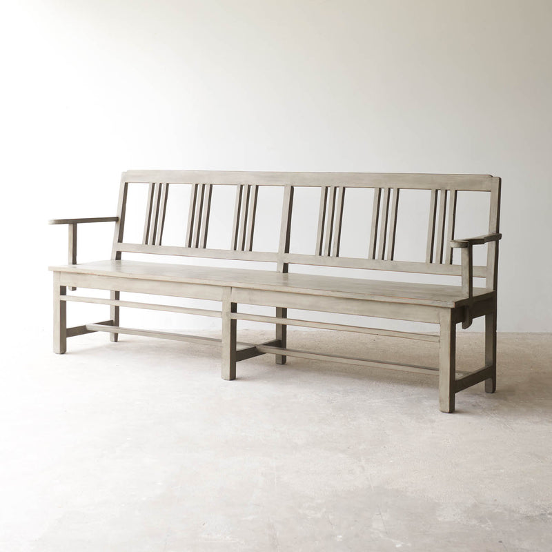 Vintage Teak Bench | Slate