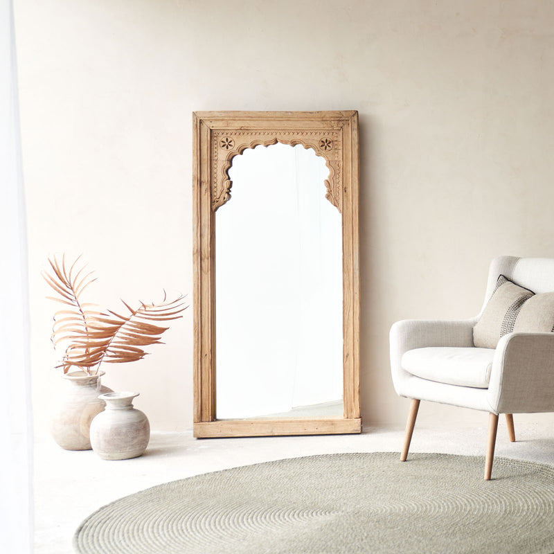 No. 2 | Vintage Carved Mirror - Natural