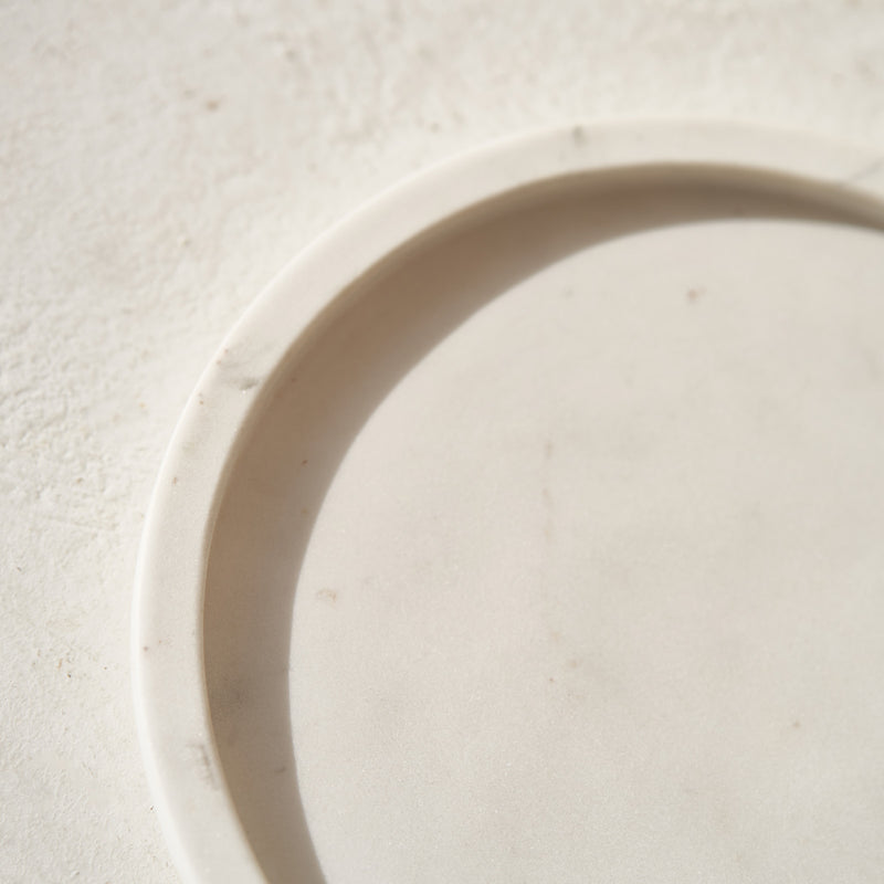 Astia Dish, marble white accessory. Style it in any space as a distinctive accessory that adds a finishing touch to your interior. Available in white at $80. 