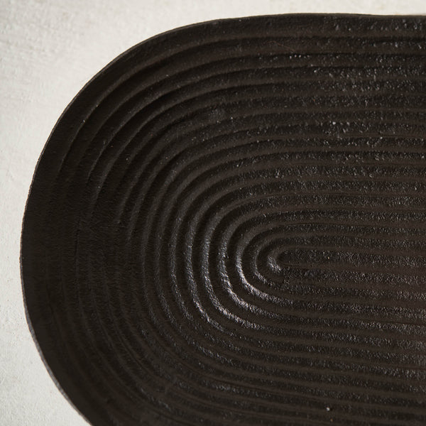 Matancito Dish, metal black accessory. Style it in any space as a distinctive accessory that adds a finishing touch to your interior. Available in black at $120. 