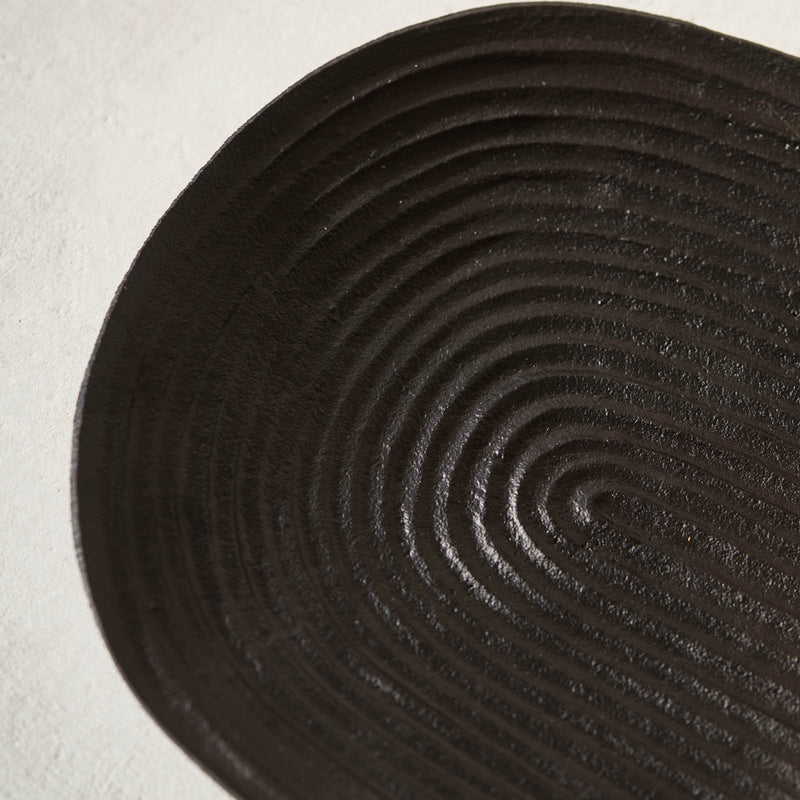 Matancito Dish, metal black accessory. Style it in any space as a distinctive accessory that adds a finishing touch to your interior. Available in black at $120. 