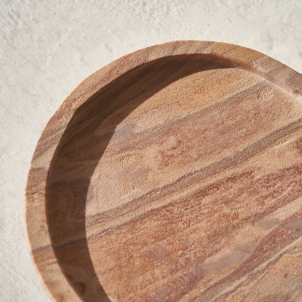 Savia Dish, marble accessory. Style it in any space as a distinctive accessory that adds a finishing touch to your interior. Available in pink and white at $80. 
