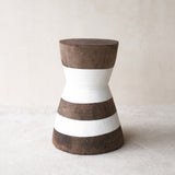 Makonde Mortar Stool, repaired and rebuilt after being used to pound grain and maize. The stools are made by some of Africa's best carvers. Available in different colours, at $640