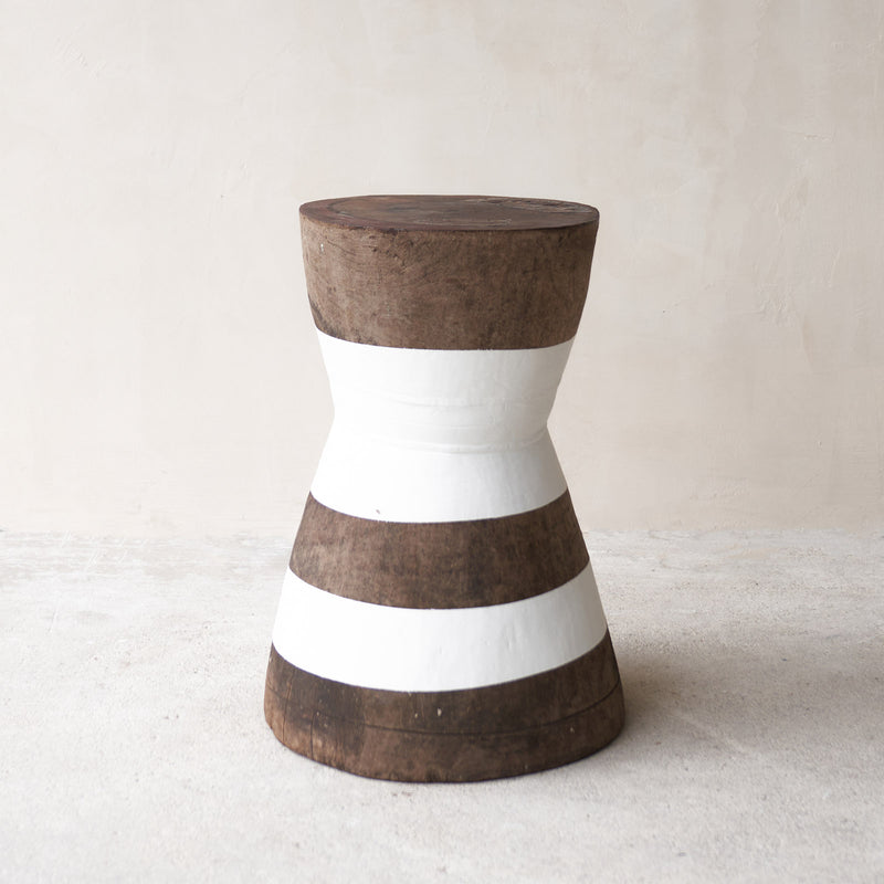 Makonde Mortar Stool, repaired and rebuilt after being used to pound grain and maize. The stools are made by some of Africa's best carvers. Available in different colours, at $640