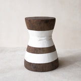Makonde Mortar Stool, repaired and rebuilt after being used to pound grain and maize. The stools are made by some of Africa's best carvers. Available in different colours, at $640