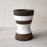 Makonde Mortar Stool, repaired and rebuilt after being used to pound grain and maize. The stools are made by some of Africa's best carvers. Available in different colours, at $640