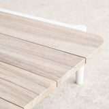 Cabana Outdoor Coffee Table in White and Teak from Originals Furniture Singapore