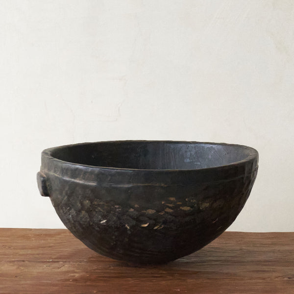 Peul Bowl, Unique vintage wooden bowls from Africa. Handcrafted, one-of-a-kind touch for any home. Available in different variations, at $240