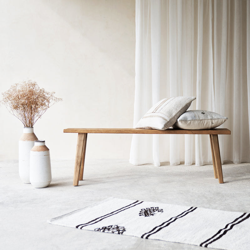 Rustic Java Teak Bench | Medium - Natural (150cm)