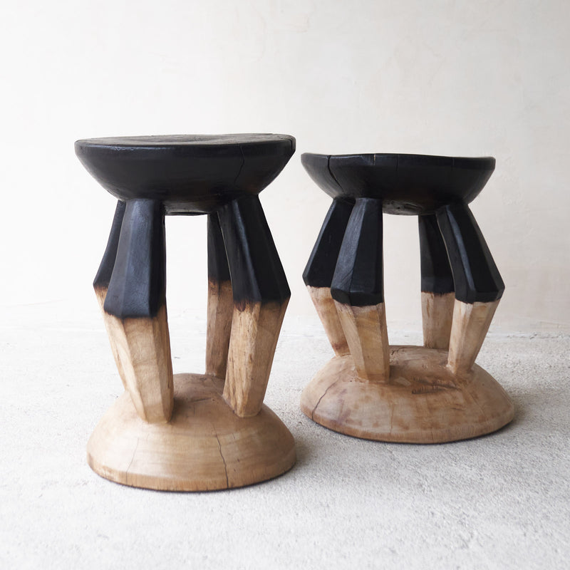 Tonga Stool, used as a movable seat that is transported to neighboring towns for ceremonies and meetings. Meticulously hand-carved in distinctive variations, at $210