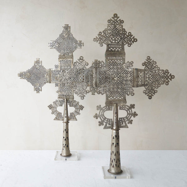 Ethiopian Cross, serve as emblems of Christianity. They differ from the European Christian crosses in terms of their complex, stylized design. Each is an original unique piece. From $280