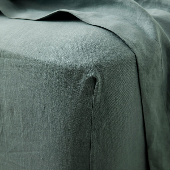 Linen Fitted Sheet Set | Bluestone