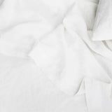 Linen Fitted Sheet Set | White