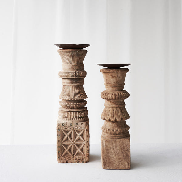 Wooden Candle Stand C