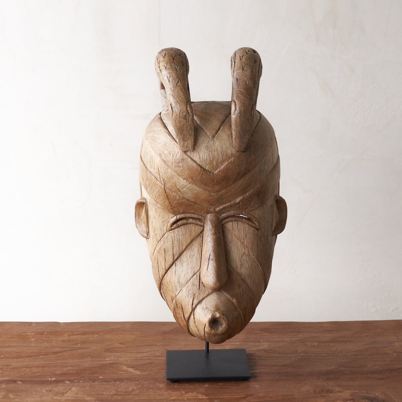 Songye Mask, hand-carved from local wood. Each is an original unique piece. these authentic African masks make for a stunning visual in any space. From $240