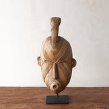 Songye Mask, hand-carved from local wood. Each is an original unique piece. these authentic African masks make for a stunning visual in any space. From $240