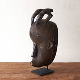 Songye Mask, hand-carved from local wood. Each is an original unique piece. these authentic African masks make for a stunning visual in any space. From $240