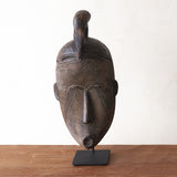 Songye Mask, hand-carved from local wood. Each is an original unique piece. these authentic African masks make for a stunning visual in any space. From $240