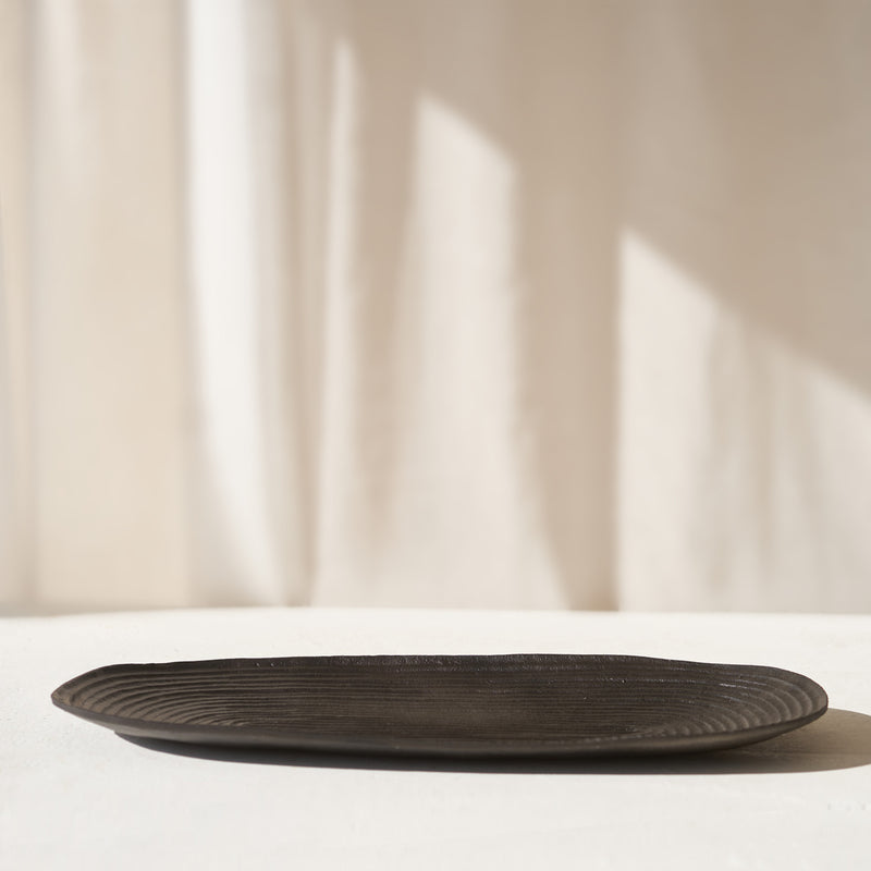 Matancito Dish, metal black accessory. Style it in any space as a distinctive accessory that adds a finishing touch to your interior. Available in black at $120. 