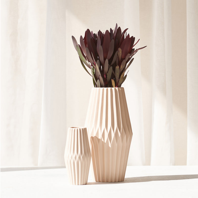 Demeter Vase, statement piece to bring a room together. Suitable for any kitchen table or living space. Available in different sizes from $50. 
