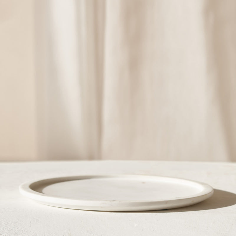 Astia Dish, marble white accessory. Style it in any space as a distinctive accessory that adds a finishing touch to your interior. Available in white at $80. 