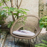 Roy Cocoon Camel w Cushions - Originals FurnitureVincent Sheppard Outdoor Cocoon Chair Roy Armchair Lounge in Natural from Originals Furniture Singapore