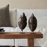 Baule Mask, hand-carved portrait masks. Each is an original unique piece. these authentic African masks make stunning ornamental sculptures. From $280