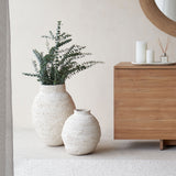 Buhera Basket, Unique home accessory from Africa. Hand crafted from natural fibers. Distinctive appreance in hand-dyed a chocolate/yellow/grey/indigo colour. From $80