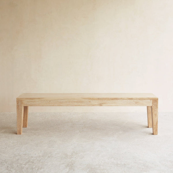 Catalina Dining Bench | Java Teak - Whitewash