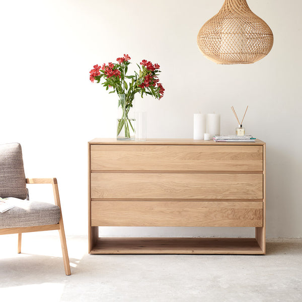 Nordic Chest of Drawers | Oak (130cm)