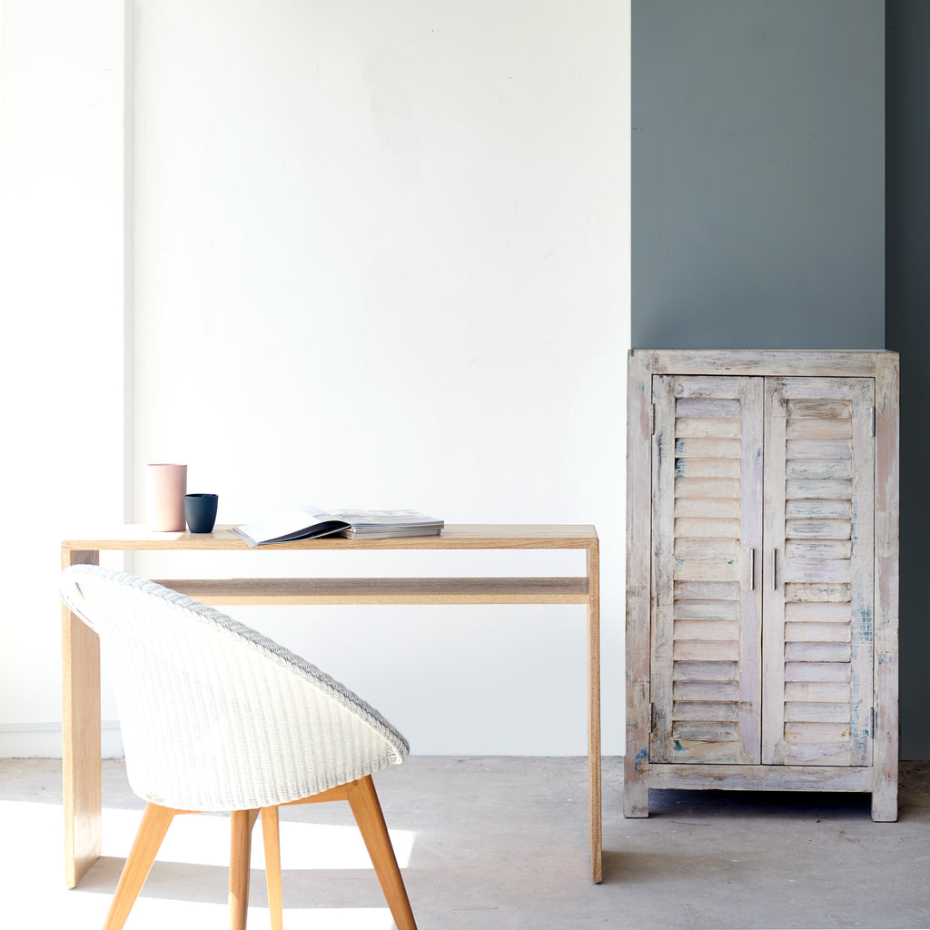 Java Console with Shelf | Teak - Whitewash – Originals Furniture