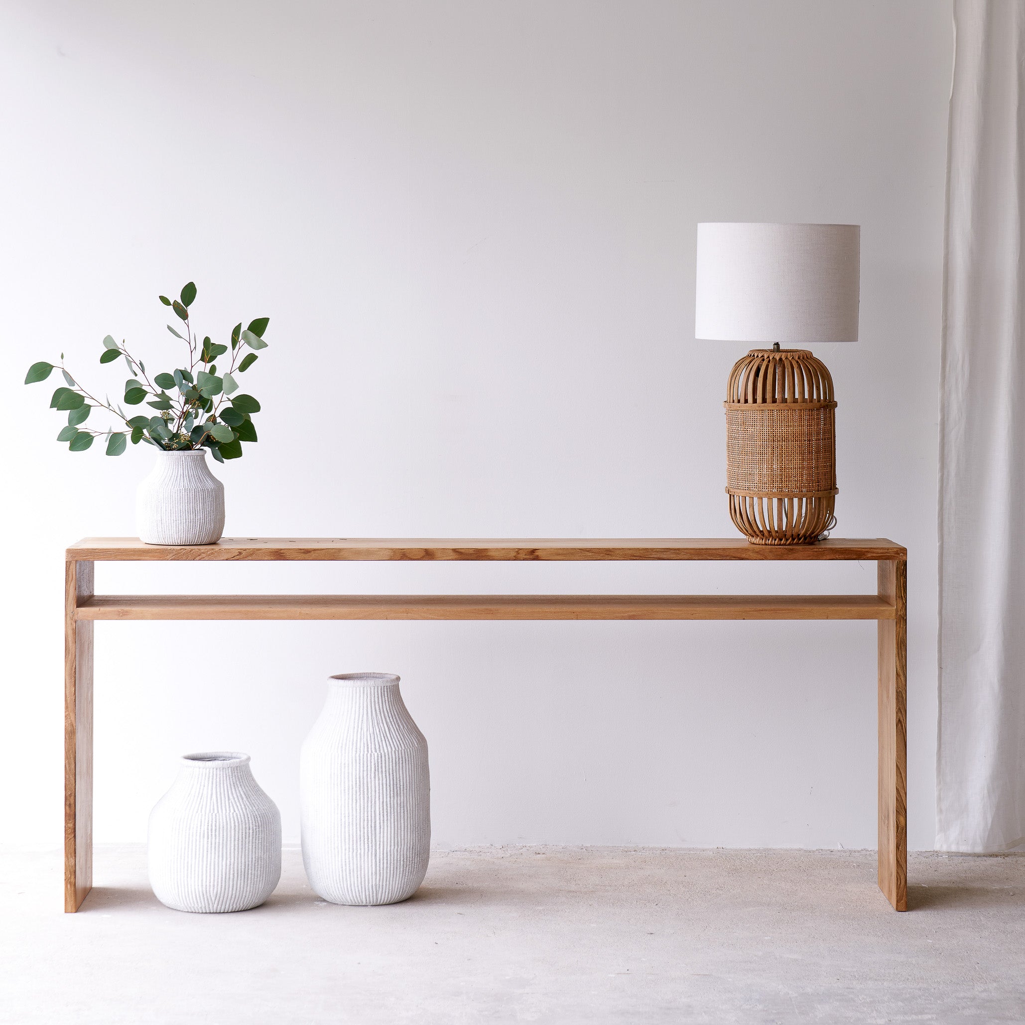 Java Console with Shelf | Teak - Natural – Originals Furniture