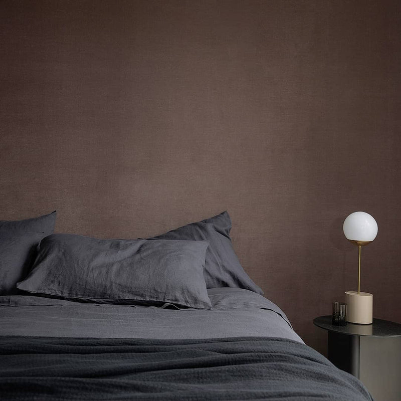 Estela Throw Waffle Linen | Black
