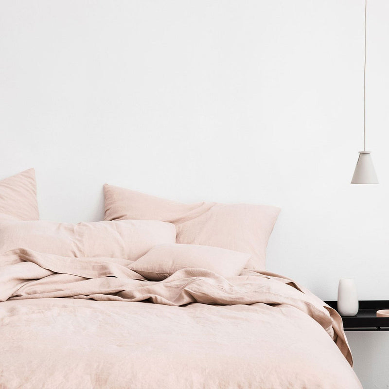 Linen Duvet Set | Blush (King Size)