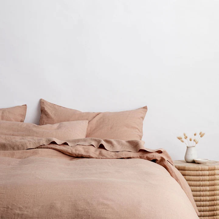 Linen Duvet Set | Fawn (King Size)