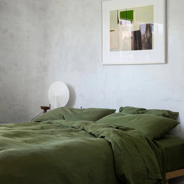 Linen Duvet Set | Forest