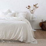 Linen Duvet Set | Pencil Stripe (King Size) - Originals Furniture