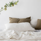 Linen Duvet Set | Pencil Stripe (King Size) - Originals Furniture