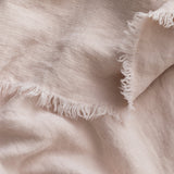 Cultiver freya throw linen in blush, 100% pure linen - $200
