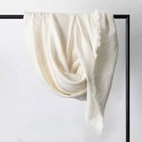 Cultiver freya throw linen in white, 100% pure linen - $200