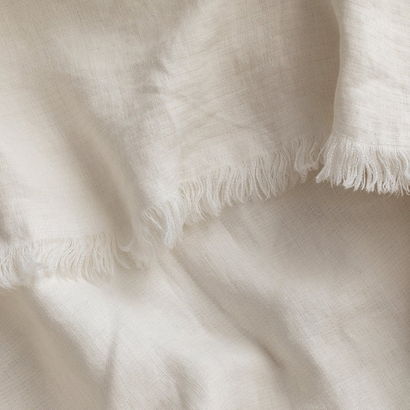 Cultiver freya throw linen in blush, 100% pure linen - $200