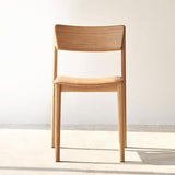 Poise Oak Leather Dining Chair