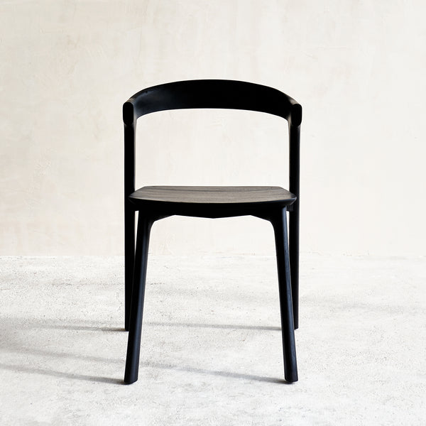 Ethnicraft Bok Dining Chair Solid Teak Black from Originals Furniture Singapore