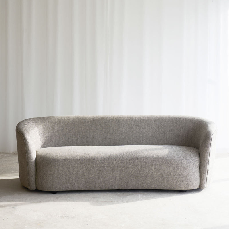 Grey Ellipse 3 Seater Fabric Sofa | Ethnicraft