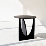 Geometric Side Table | Oak - Black