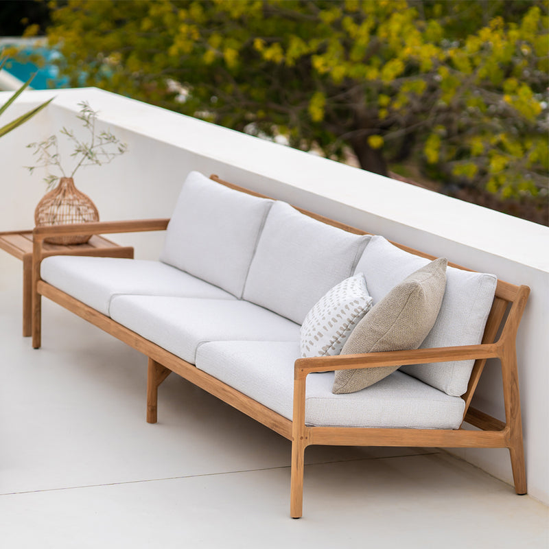 Jack Outdoor Sofa | 3 Seater - Off White (265cm)