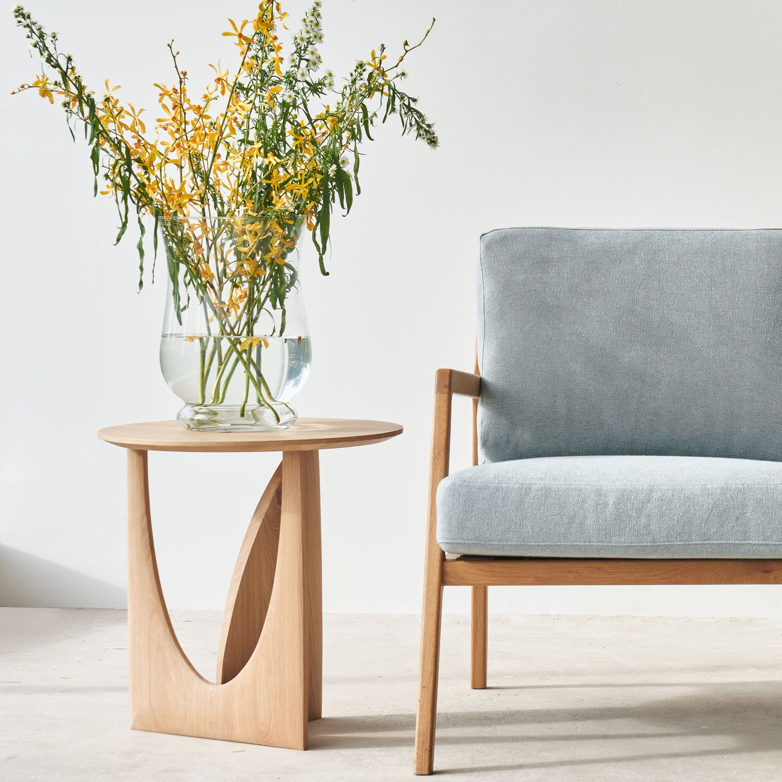 Geometric Side Table | Oak - Natural – Originals Furniture