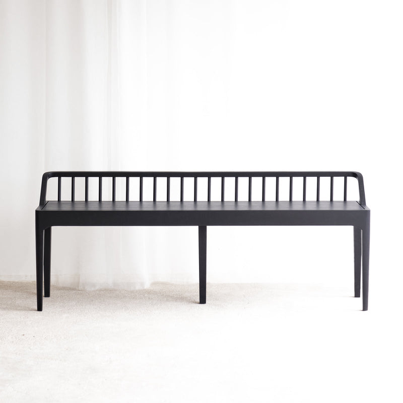 Spindle Bench | Oak - Black